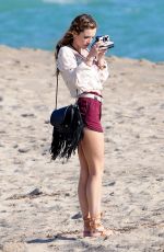 BELLA THORNE on the Set of 