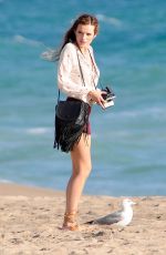 BELLA THORNE on the Set of 