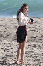 BELLA THORNE on the Set of 