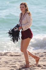 BELLA THORNE on the Set of 