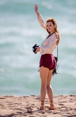 BELLA THORNE on the Set of 