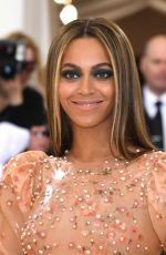 BEYONCE at Costume Institute Gala 2016 in New York 05/02/2016