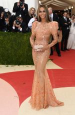 BEYONCE at Costume Institute Gala 2016 in New York 05/02/2016