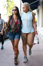 BLAC CHYNA Leaves Havana 1957 Restaurant in Miami Beach 05/12/2016