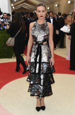 BRIE LARSON at Costume Institute Gala 2016 in New York 05/02/2016