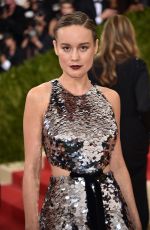BRIE LARSON at Costume Institute Gala 2016 in New York 05/02/2016