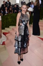BRIE LARSON at Costume Institute Gala 2016 in New York 05/02/2016