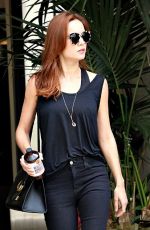 BRIE LARSON Leaves a Beauty Salon in Los Angeles 05/16/2016