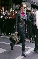 BRIE LARSON Leaves Her Hotel in New York 05/03/2016