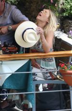 BRITTANY DANIEL in Bikini on the Beach in Portofino 05/07/2016