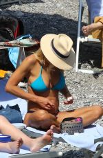 BRITTANY DANIEL in Bikini on the Beach in Portofino 05/07/2016