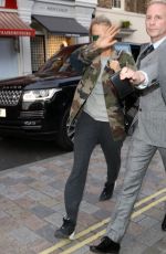 CARA DELEVINGNE Leaves Chiltern Firehouse in London 05/05/2016