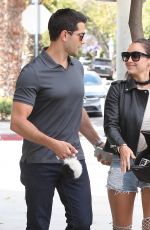 CARA SANTANA in denim SHorts Out in Los Angele 05/06/2016