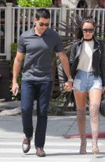 CARA SANTANA in denim SHorts Out in Los Angele 05/06/2016