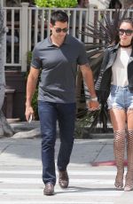 CARA SANTANA in denim SHorts Out in Los Angele 05/06/2016