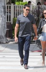 CARA SANTANA in denim SHorts Out in Los Angele 05/06/2016