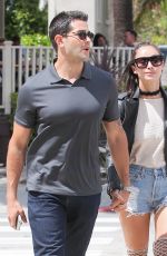 CARA SANTANA in denim SHorts Out in Los Angele 05/06/2016