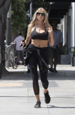 CHARLOTTE MCKINNEY Leaves a Gym in Los Angeles 05/11/2016