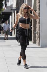 CHARLOTTE MCKINNEY Leaves a Gym in Los Angeles 05/11/2016