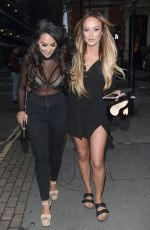 CHARLOTTE SROSBY and SOPHIE KASAEI Night Out in London 05/10/2016
