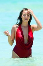 CHLOE GOODMAN in Swimsuit at a Beach in Miami 05/26/2016