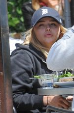 CHLOE MORETZ and Brooklyn Beckham Lunch at Zinque in West Hollywood 05/21/2016