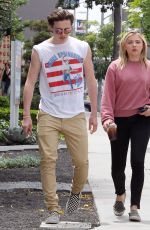 CHLOE MORETZ and Brooklyn Beckham Out and About in West Hollywood 05/19/2016