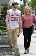 CHLOE MORETZ and Brooklyn Beckham Out and About in West Hollywood 05/19/2016