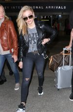 CHLOE MORETZ Arrives at Los Angeles International Airport 05/12/2016