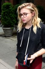 CHLOE MORETZ Leaves Bowery Hotel in New York 05/24/2016