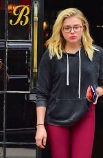 CHLOE MORETZ Leaves Bowery Hotel in New York 05/24/2016