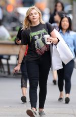 CHLOE MORETZ Out and About in Manhattan 05/09/2016