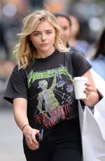 CHLOE MORETZ Out and About in Manhattan 05/09/2016
