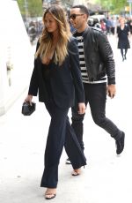 CHRISSY TEIGEN Out and About in New York 05/18/2016