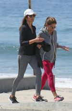 CINDY CRAWFORD in Tights Out in Malibu 05/26/2016
