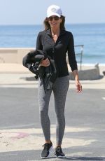 CINDY CRAWFORD in Tights Out in Malibu 05/26/2016