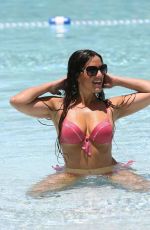 CLAUDIA ROMANI in Bikini at a Pool in Miami 05/27/2016