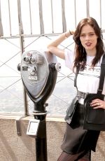 COCO ROCHA Lights Empire State Building for World Blood Day in New York 05/26/2016