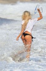 DAISY LEA on the Set of 138 Water Bikini Photoshoot in Malibu