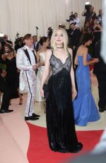 DAKOTA FANNING at Costume Institute Gala 2016 in New York 05/02/2016