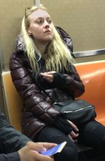 DAKOTA FANNING at Subway in New York 06/08/2016