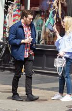DAKOTA FANNING in Jeans Out and About in Soho 05/19/2016
