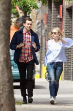 DAKOTA FANNING in Jeans Out and About in Soho 05/19/2016