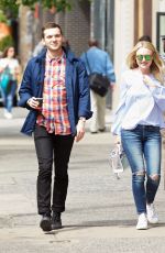 DAKOTA FANNING in Jeans Out and About in Soho 05/19/2016