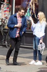 DAKOTA FANNING in Jeans Out and About in Soho 05/19/2016