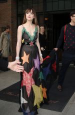 DAKOTA JOHNSON Leaves Her Hotel in New York 05/02/2016