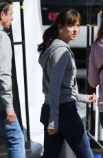 DAKOTA JOHNSON on the Set of ‘Fifty Shades Darker’ in Vancouver 05/30/2016
