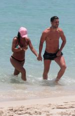 DANIELLA SEMAAN in Bikini at a Beach in Miami 05/22/2016