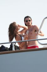 DANIELLE CAMPBELL in Bikini at a Yacht in Cabo San Lucas 05/14/2016