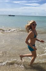 DEBBIE GIBSON in Bikini on the Beach in Puerto Rico, May 2016